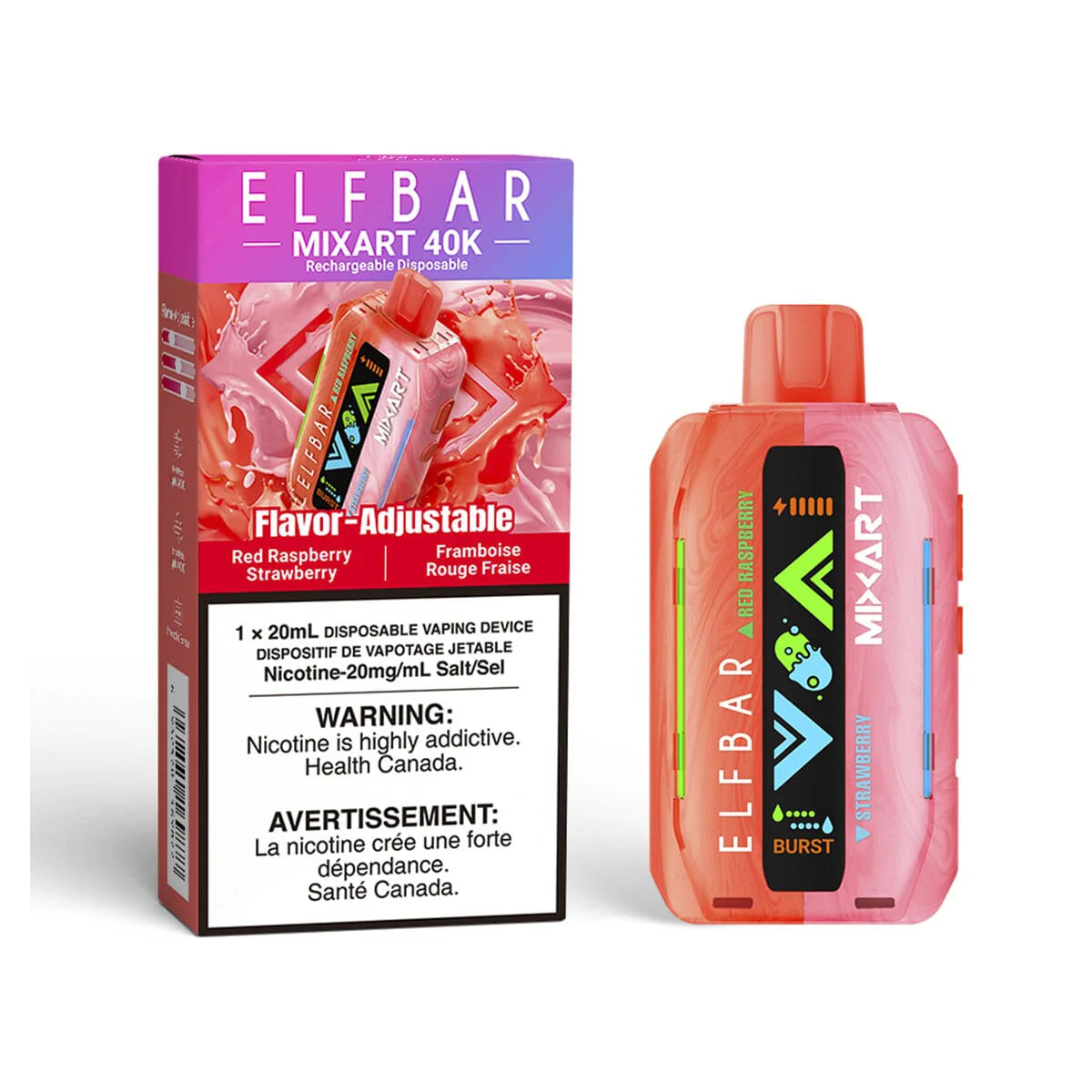 ALL FLAVOURS - ELFBAR MIXART DUAL FLAVOUR DISPOSABLE DEVICE