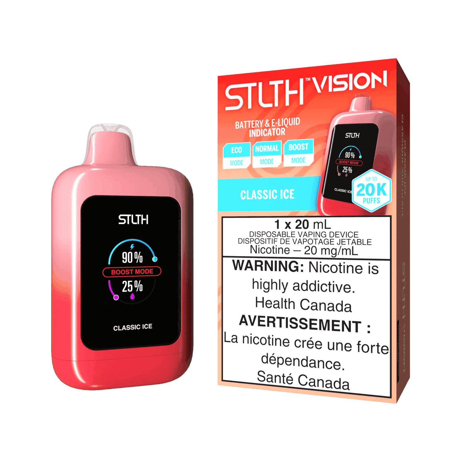 ALL FLAVOURS - STLTH Vision 20K Puff Disposable