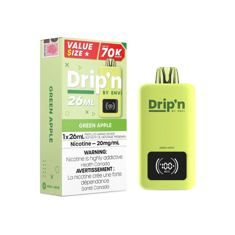 ALL FLAVOURS - Drip'n 70K 26ML Disposable Device