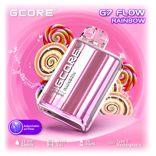 G Core G 7 Flow 7500 Puffs - Rainbow