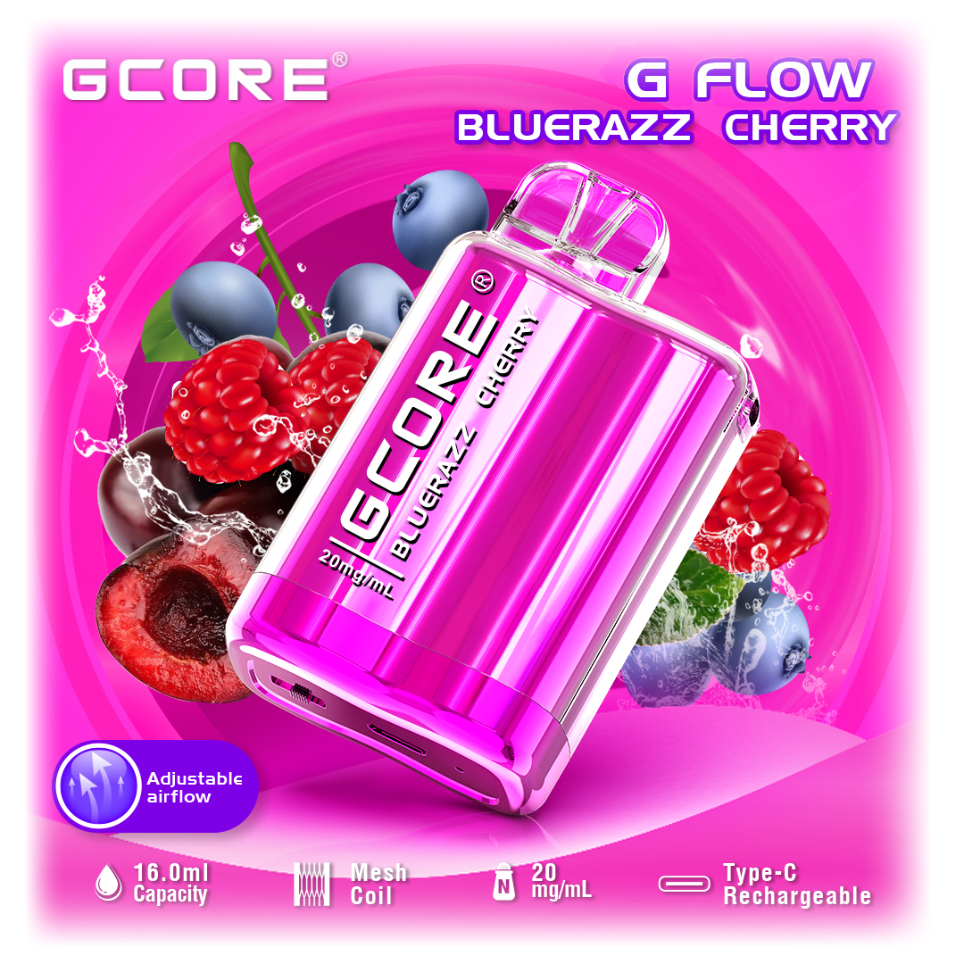 G Core G 7 Flow 7500 Puffs - Blue Razz Cherry