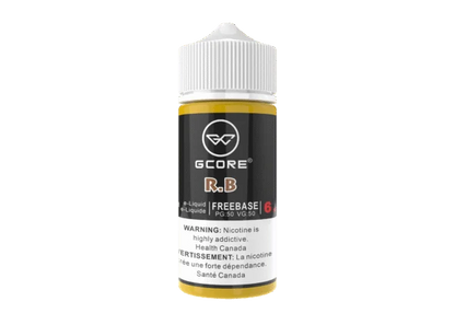 6MG 100mL GCORE ELIQUIDS (FREEBASE) - ALL FLAVOURS