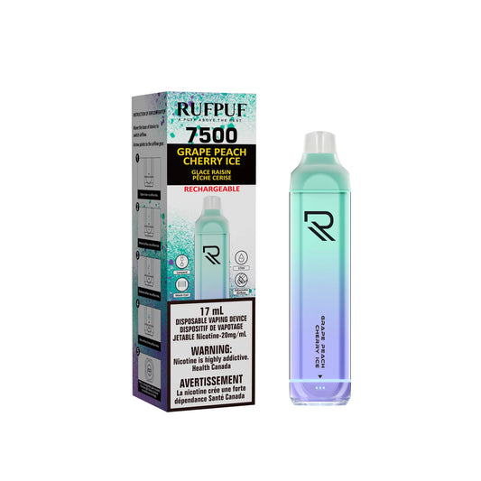 Ruf Puf 7500 Puffs - Grape Peach Cherry Ice