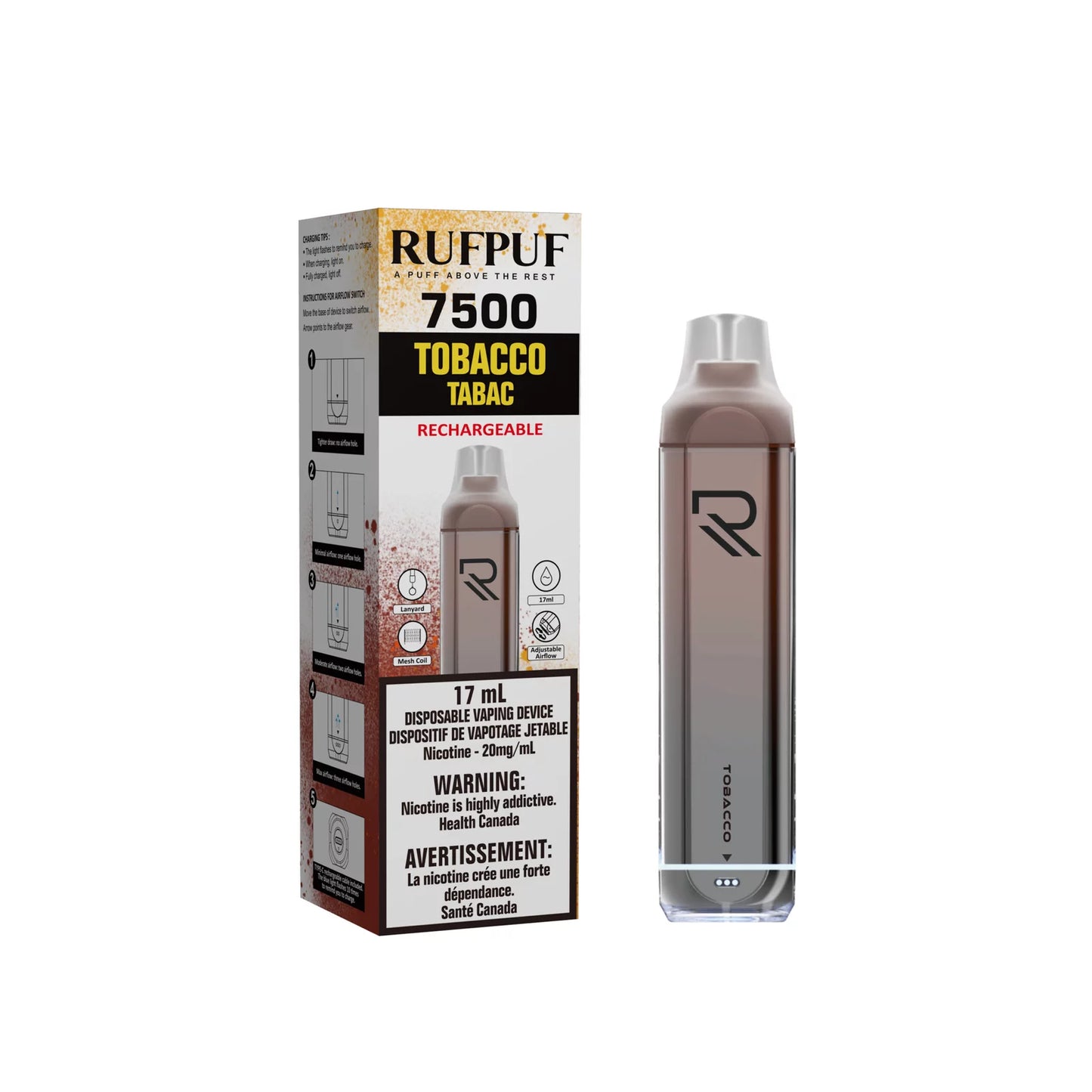 Ruf Puf 7500 Puffs - Tobacco