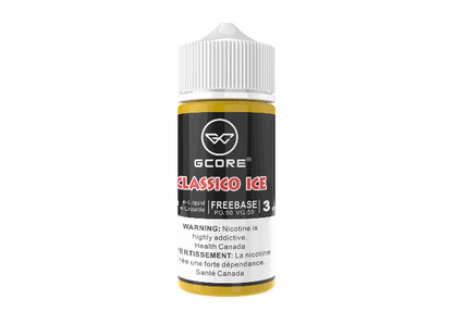 ALL FLAVOURS - GCORE 100ML 3MG ELIQUIDS