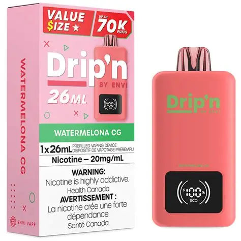 ALL FLAVOURS - Drip'n 70K 26ML Disposable Device