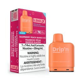 Level X Pods X Drip'n - Raspberry Peach Mango Ice