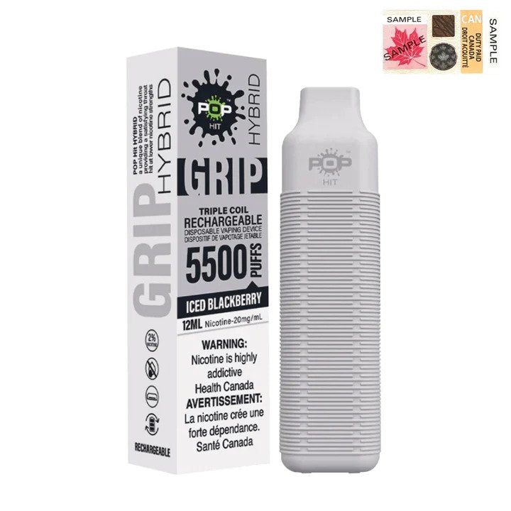 POP Grip Iced Blackberry - 5500 PUFFS