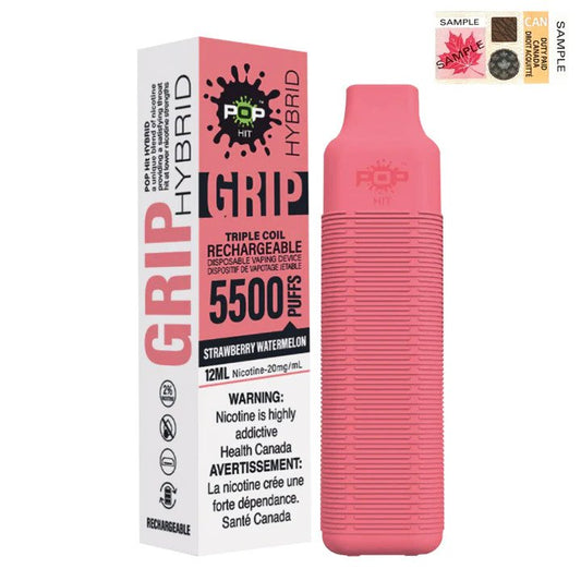 POP Grip Strawberry Watermelon - 5500 PUFFS