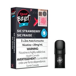 Flavour Beast Stlth Pods - Sic Strawberry